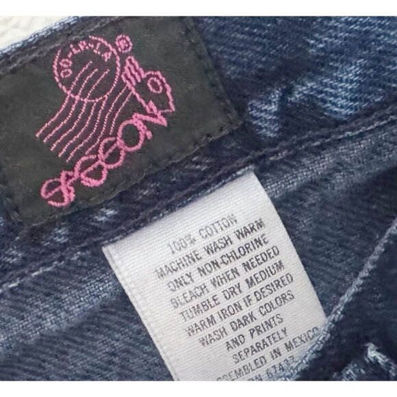 Vintage SASSON Exposed Button Fly High Waisted Jeans 80s / 90s Sz 24 - Picture 7 of 8